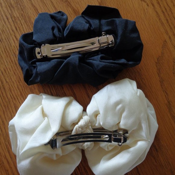 Womens Large Bow Barrette Hair Clip Made in France - Picture 2 of 9